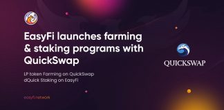 High Yield Farming Program Now Readily Available on EasyFi and QuickSwap High Yield Farming Program Now Readily Available on EasyFi and QuickSwap