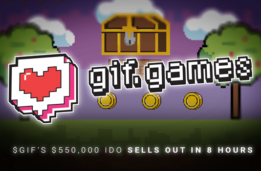 $GIF’s $550,000 IDO Sells Out in 8 Hours as NFT Video Gaming Takes Centre Phase