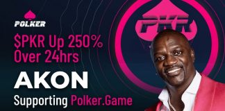 $PKR Up 250% Over 24 hrs As Akon Yells Out Polker.Game