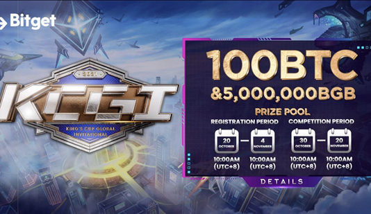 Bitget KCGI Trading Competitors Opens for Registration on 20, October with a Reward Swimming Pool of 100 BTC