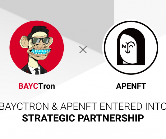 APENFT Broadcasts Strategic Partnership With BAYCTron; Tron’s Justin Solar Follows Intently