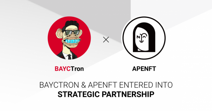 APENFT Broadcasts Strategic Partnership With BAYCTron; Tron’s Justin Solar Follows Intently APENFT Broadcasts Strategic Partnership With BAYCTron; Tron’s Justin Solar Follows Intently