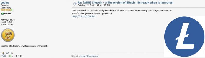 Charlie Lee Sums Up Litecoin’s 10 Years History. Part One: Fair Release Charlie Lee Sums Up Litecoin’s 10 Years History. Part One: Fair Release