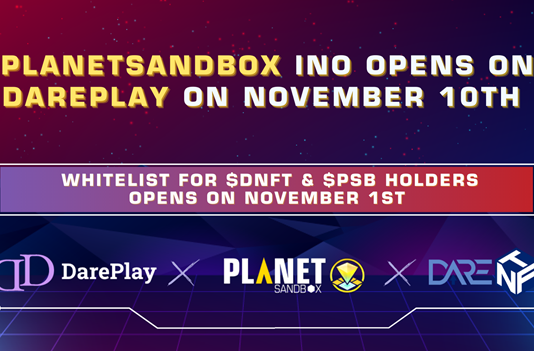 World Sandbox Eyes Preliminary NFT Offering (INO) on DarePlay and Babylons