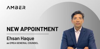 Amber Group reinforces management group with Ehsan Haque as EMEA General Counsel