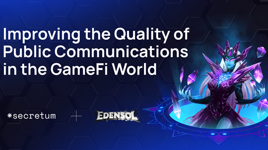 Play to Make Video Game Edensol Incorporates Secretum Messaging and Trading dApp