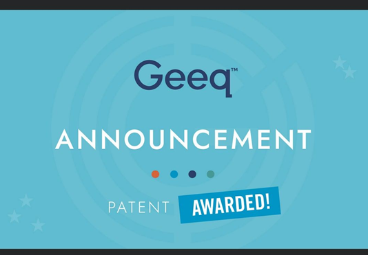 Geeq gave a United States patent for the procedure’s security and scalability functions