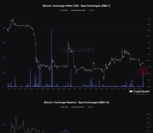 Bitcoin Bearish Sign: Lengthy-Time period Holders Deposit To Exchanges