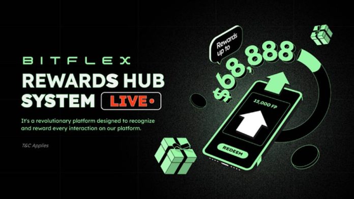 BITFLEX Launched Rewards Hub System Value $68,888!