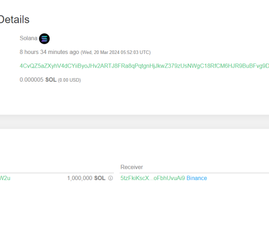 Solana Whale Makes Huge 1,000,000 SOL Deposit To Binance, Bearish Signal?