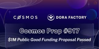 Cosmos Hub Approves $1 Million Grant to Dora Manufacturing unit for Quadratic Funding Initiative Cosmos Hub Approves $1 Million Grant to Dora Manufacturing unit for Quadratic Funding Initiative
