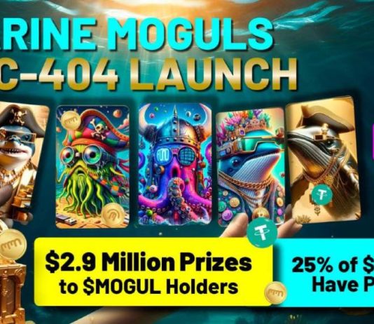 Marine Moguls ERC-404 Launch with $2.9 Million in Prizes for Token Holders