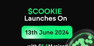 $COOKIE units to launch on June 13th after securing $5.5M from VCs resembling Animoca Manufacturers, Spartan Group, and Mapleblock Capital $COOKIE units to launch on June 13th after securing $5.5M from VCs resembling Animoca Manufacturers, Spartan Group, and Mapleblock Capital