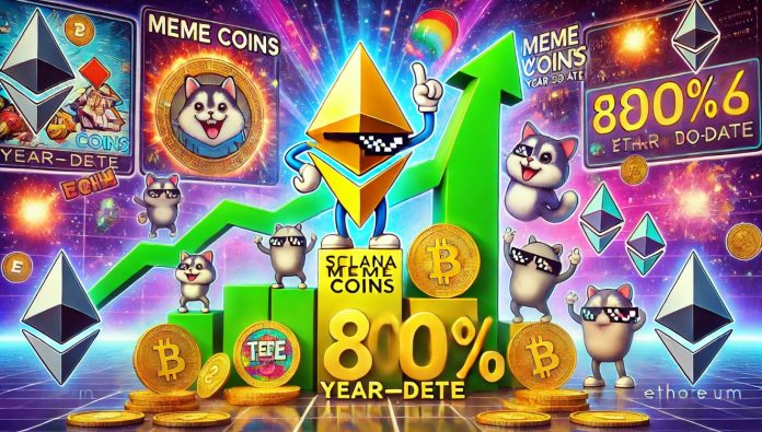 Solana Meme Cash Outperform Ethereum 800% YTD – High Winners Revealed