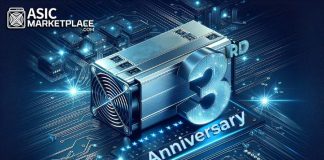 Asic Market Celebrates three Outstanding Years Of Excellence In The Mining Trade Asic Market Celebrates three Outstanding Years Of Excellence In The Mining Trade
