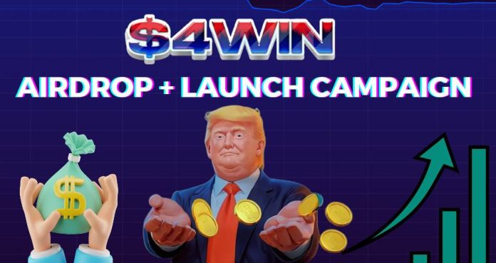 Trump’s Shut Name Conjures up Daring New Memecoin: $4WIN Set to Disrupt the Crypto House With Launch and Airdrop Marketing campaign