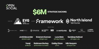 Social Infrastructure OpenSocial Protocol receives $6 million strategic backing led by Framework Ventures and North Island Ventures to gas group apps Social Infrastructure OpenSocial Protocol receives $6 million strategic backing led by Framework Ventures and North Island Ventures to gas group apps