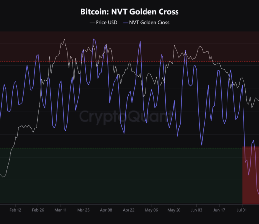 Bitcoin NVT Golden Cross Offers Backside Sign: What Occurred Final 2 Instances