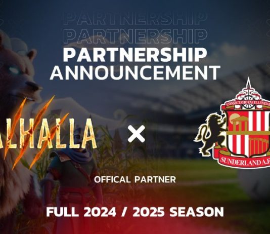 Valhalla is getting into a partnership with Sunderland AFC for the total 2024-2025 season