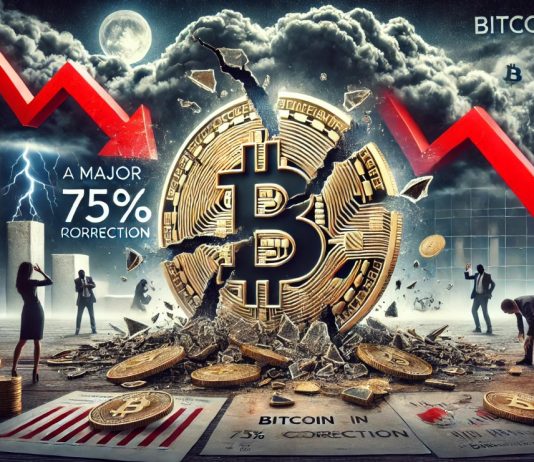 Essential Bitcoin Indicator: Analyst Foresees Main 75% Correction Forward