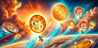 Meme Cash Rally: Dogecoin 6%, SHIB 14%; MTAUR Presale Heating Up