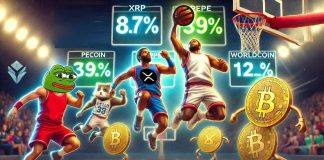 XRP, PEPE, and Worldcoin Dominate the Courtroom with Large Worth Surges