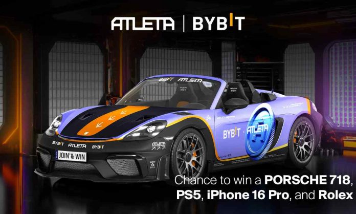 ATLETA and Bybit forge highly effective partnership: an opportunity to win actual Porsche, Rolex or iPhone