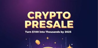 Crypto Presale: Flip $100 into 1000’s by 2025