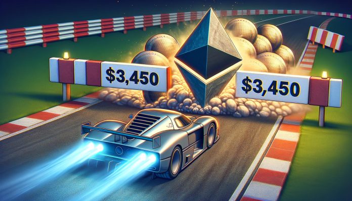 Ethereum Worth Hits $3,450 Wall: Can It Energy By?