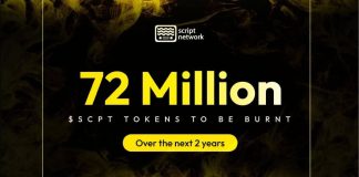 Script Community Broadcasts 72 Million SCPT Burn Program to Mark Key Milestones and Strengthen Ecosystem