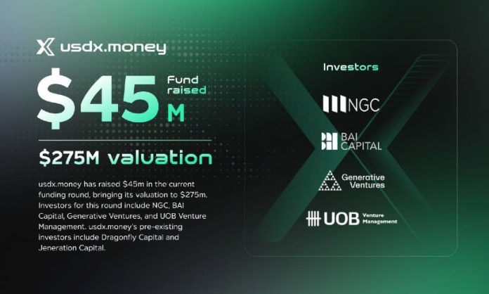 usdx.cash Secures $45m New Financing at $275m Valuation