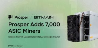 Prosper Acquires 7,000 ASIC Miners from BITMAIN and Secures Strategic Funding to Democratize Bitcoin Mining