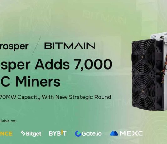 Prosper Acquires 7,000 ASIC Miners from BITMAIN and Secures Strategic Funding to Democratize Bitcoin Mining