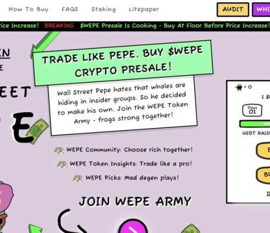 $WEPE Hits $40M as Meme Coin Market Recovers