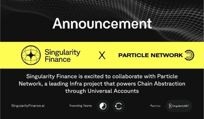 Singularity Finance Declares Collaboration with Particle Community