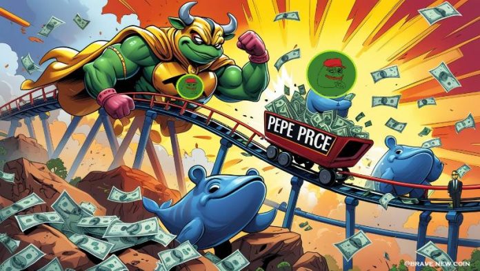 Pepe Coin (PEPE) Value Prediction: PEPE Jumps 7% as Whale Accumulation and Bullish Patterns Gas Rally Hopes