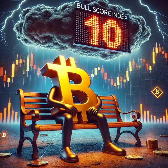Bitcoin Market Sentiment Worsens as Bull Rating Index Drops to 10