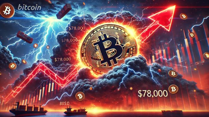 Bitcoin Dips Beneath $78,000 As Tariff Fears Set off Market Volatility