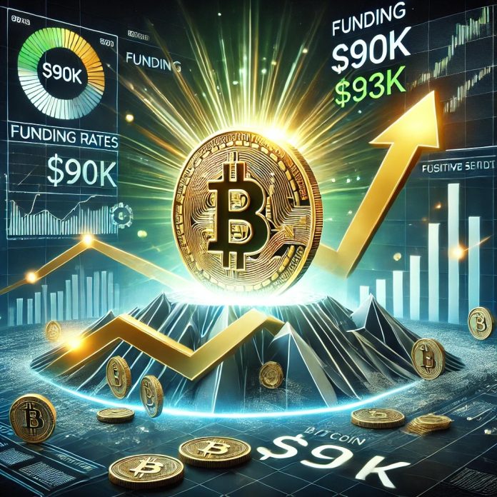 Bitcoin Regains $90Ok With Funding Charges Indicating Momentum Towards $93Ok