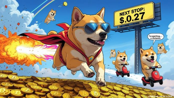 Dogecoin (DOGE) Worth Prediction: DOGE Surges 13% Amid Meme Coin Rally, Eyes $0.27 Breakout Dogecoin (DOGE) Worth Prediction: DOGE Surges 13% Amid Meme Coin Rally, Eyes $0.27 Breakout