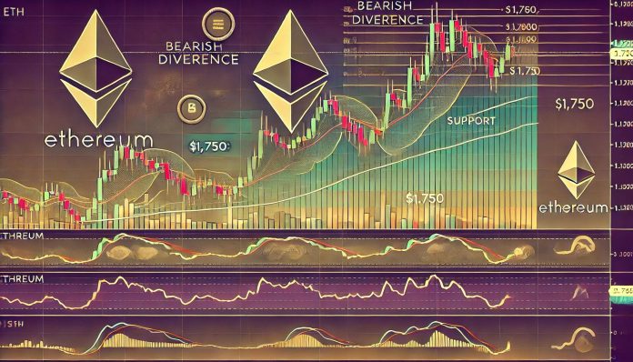 Ethereum Exhibits 4H Bearish Divergence – Can Bulls Maintain $1,750?