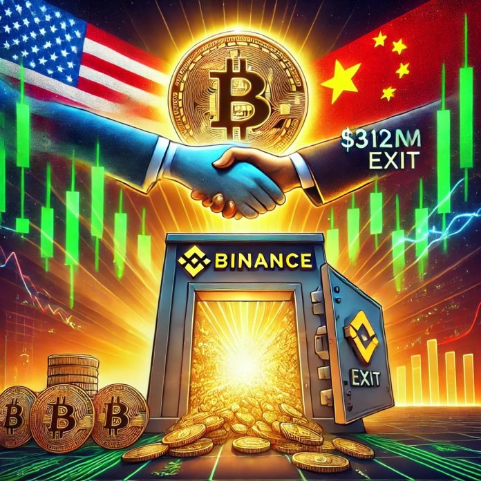 Bitcoin Nears All-Time Excessive as $312M BTC Exit Binance Following US-China Commerce Deal