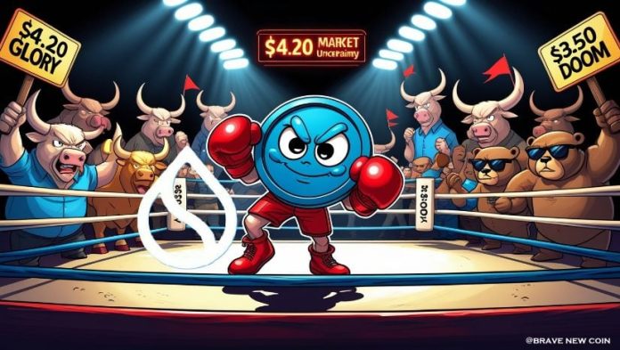 Sui (SUI) Worth Prediction: Will SUI Break Above $4.20 or Slip Beneath $3.50 as Bears Linger?