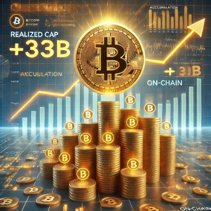 Bitcoin Sees $three Billion Each day Development in Realized Cap Amid Ongoing Accumulation