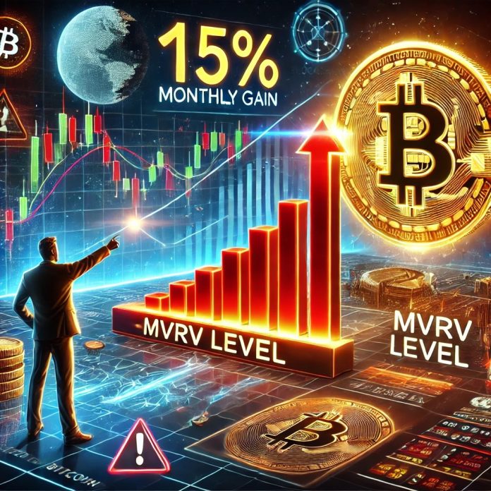 Bitcoin Up 15% in a Month, Analyst Cautions on MVRV Resistance Stage