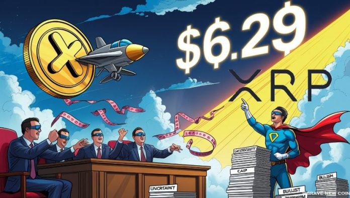 XRP Value Prediction: Crypto Analyst Units $6.29 XRP Value Goal Amid SEC Convention Tensions