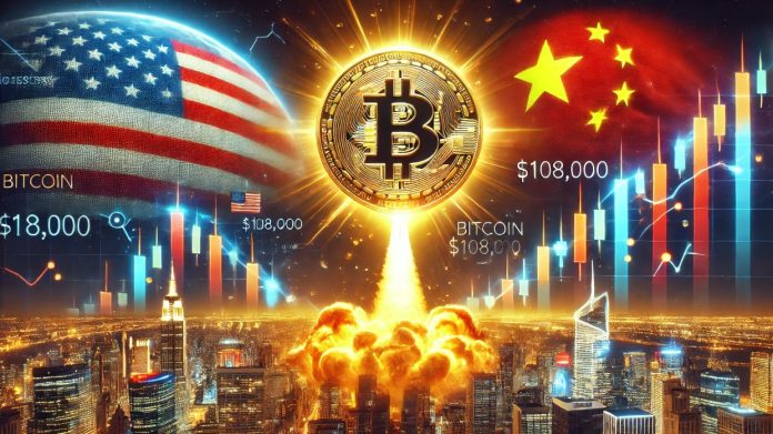 Bitcoin Skyrockets Previous $108,000 Amid US-China Tariff Discussions