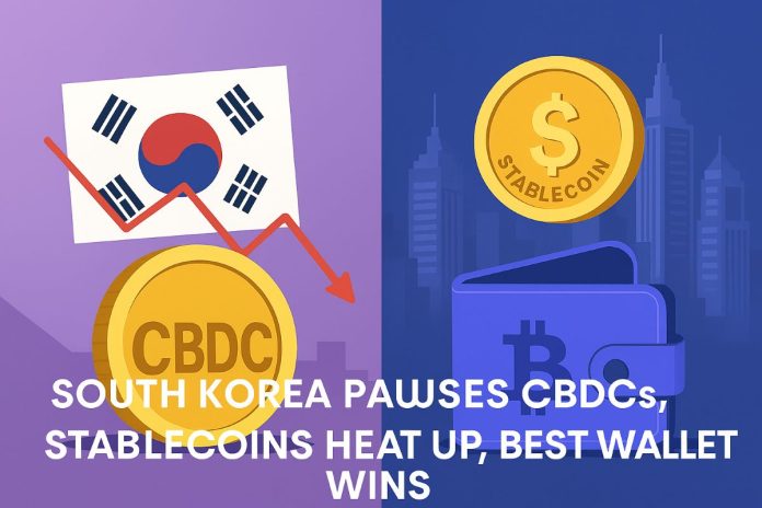 South Korea Pauses CBDCs, Stablecoins Warmth Up: Right here’s Why Finest Pockets Wins the New Crypto Framework