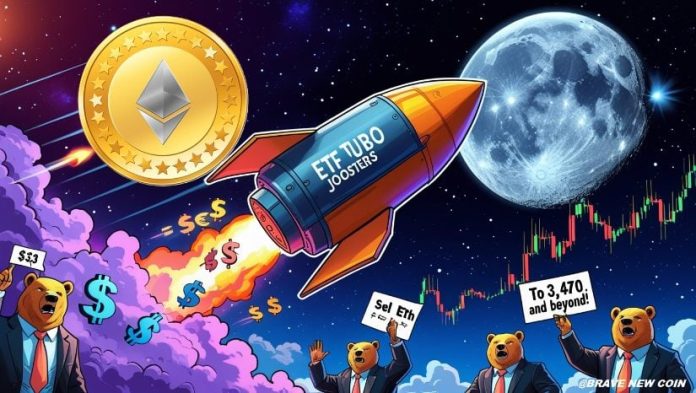 Ethereum (ETH) Value Prediction: ETH Reclaims $3K as SharpLink Expands Treasury, ETF Inflows Speed up