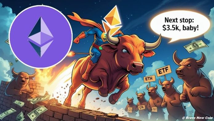 Ethereum (ETH) Value Prediction: Will Ethereum Hit $3.5K Before Anticipated as Bulls Take Management Above $3K?